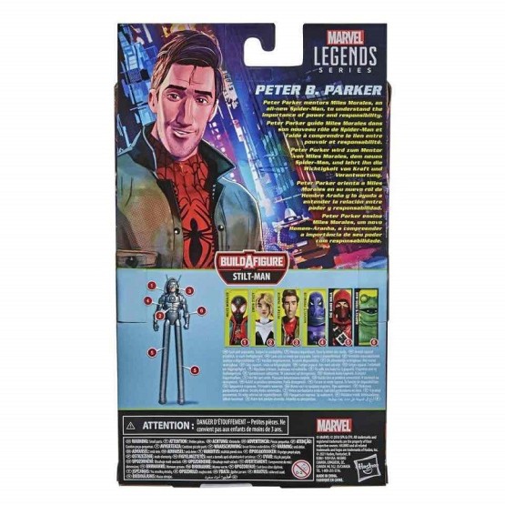 Figura Peter B. Parker 15 cm Marvel Legends Into the Spider-Verse (BAF: Stilt-Man)