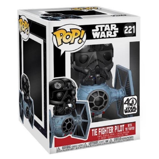 Funko Pop! 221 Tie Fighter Pilot with Tie Fighter 40Th Anniversary (Star Wars)