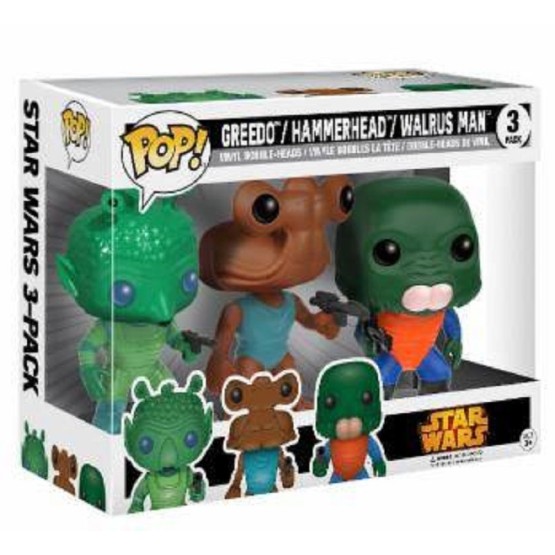 Funko Pop! 3 Pack Greedo, Hammerhead & Walrus Man (Star Wars)