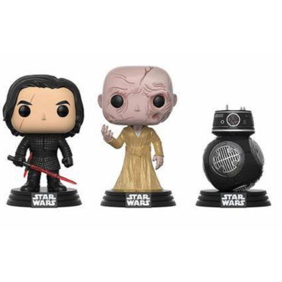 Funko Pop! First Order Three Pack: 194 Kylo Ren (GITD), 199 Supreme Leader Snoke & 202 BB-9E (Star Wars)