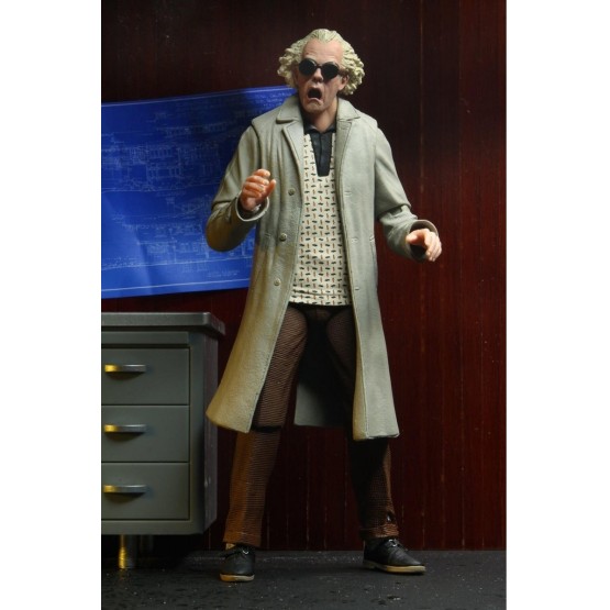 Figura Doc Brown 18 cm Neca Ultimate Back To the Future (Regreso al futuro)