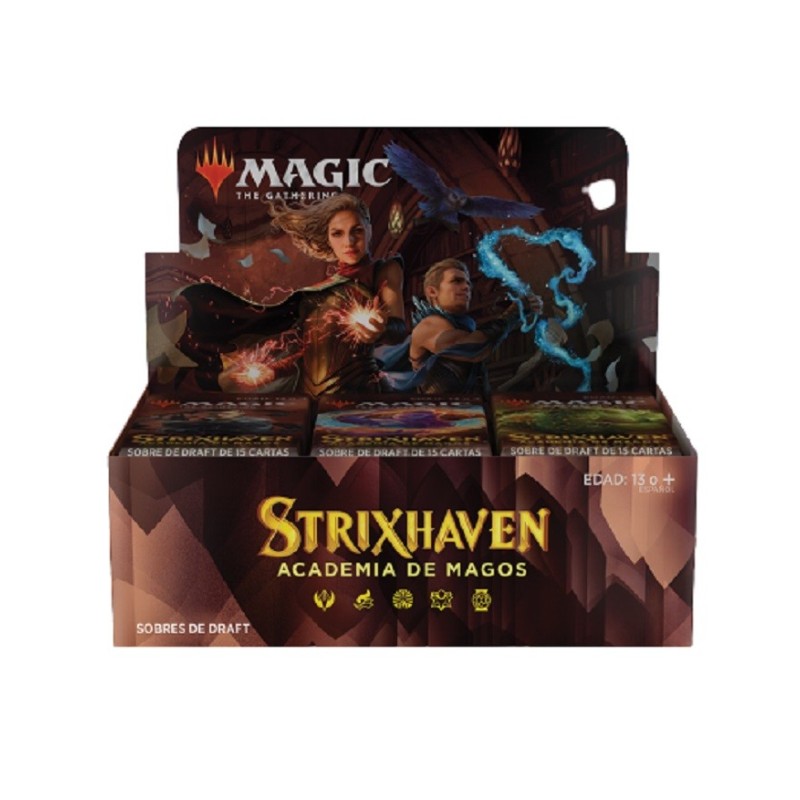 Caja 36 sobres Draft Strixhaven: Academia de Magos. Magic The Gathering