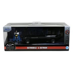 Batman The Animated Series Vehículo 1/32 Hollywood Rides Batmobile con Figura