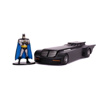 Batman The Animated Series Vehículo 1/32 Hollywood Rides Batmobile con Figura