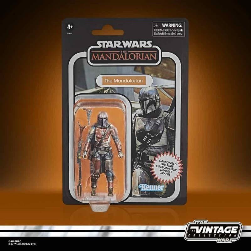 figura el mandaloriano vintage collection version carbonized en blister clasico