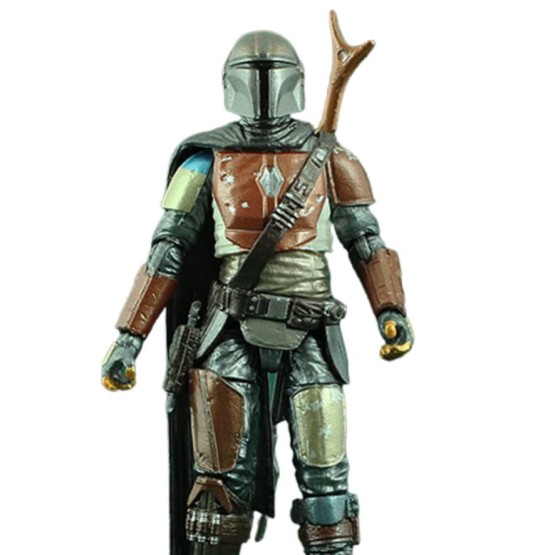 figura el mandaloriano vintage collection version carbonized en pose de frente