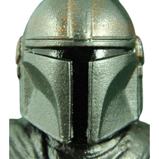 figura el mandaloriano vintage collection version carbonized ampliacón del casco, casco.