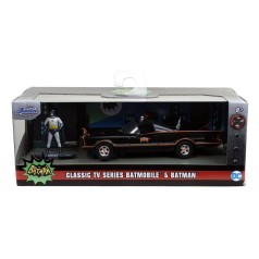 Batman Classic TV Series Vehículo 1/32 1966 Classic Batmobile con Figura