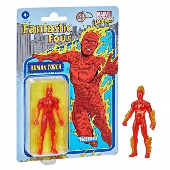 ANTORCHA HUMANA (Human torch) FIGURA 9.5 CM MARVEL LEGENDS RETRO