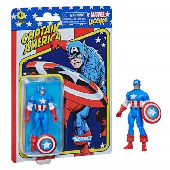 CAPITAN AMERICA FIGURA 9.5 CM MARVEL LEGENDS RETRO