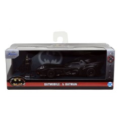 Batman 1989 Vehículo 1/32 Hollywood Rides 1989 Batmobile con Figura