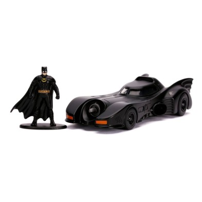 Batman 1989 Vehículo 1/32 Hollywood Rides 1989 Batmobile con Figura