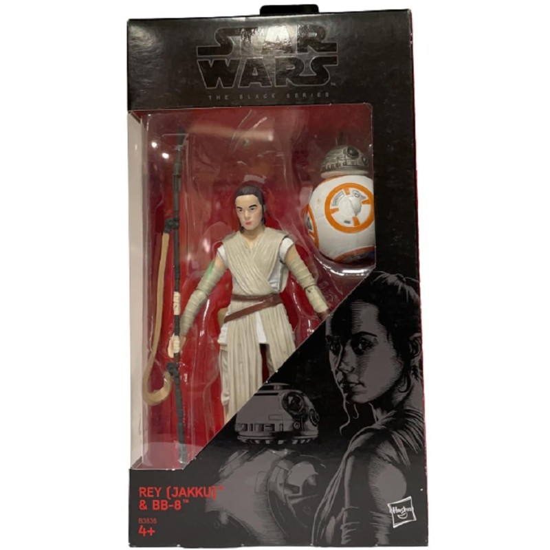 STAR WARS FIGURA BLACK SERIES 02 15 CM REY (JAKKU) & BB-8 (B3836/B3834).