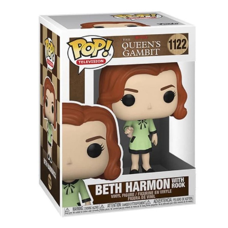 Funko Pop! 1122 Beth Harmon with rook (Queen's Gambit)