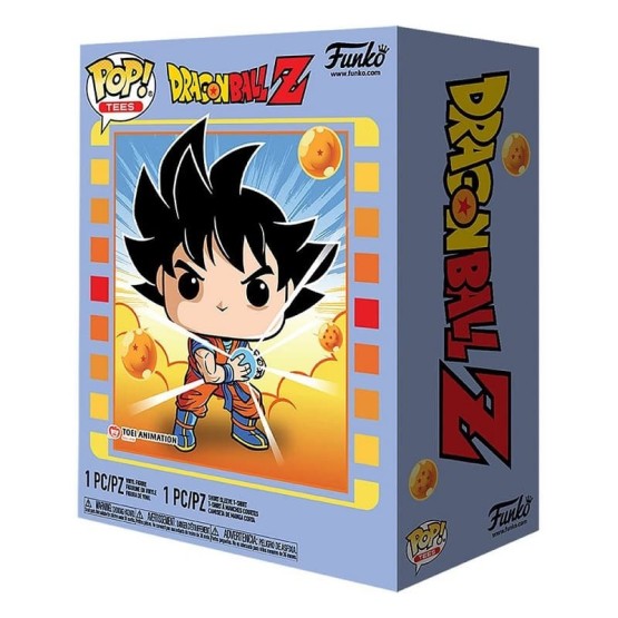 Funko POP! Tees. POP Goku  y Camiseta Dragon Ball Z Talla M