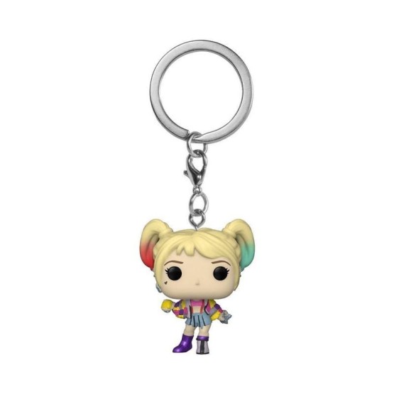 Llavero Pocket POP Harley Quinn (caution tape). Birds of Prey. DC