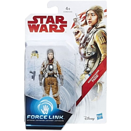 Figura Paige - Resistance Gunner-  9,5 cm Star Wars: Force Link (C1538)