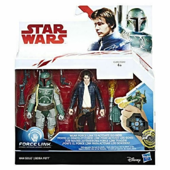 Figura  Han Solo / Boba Fett 9,5 cm Star Wars: Force Link Pack (C1244)
