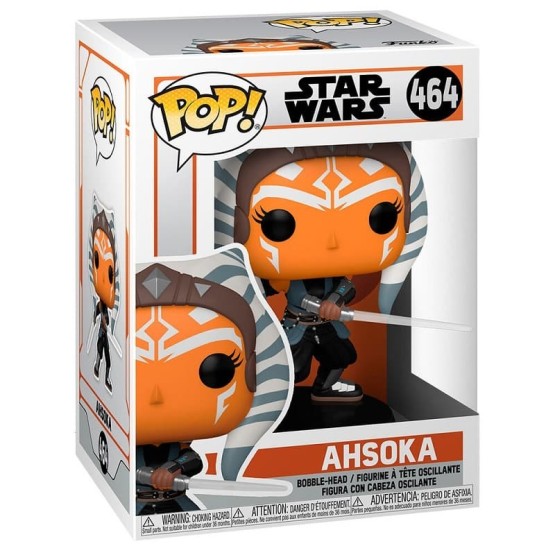 Funko Pop! 464 Ahsoka con sables laser (Star Wars: The Mandalorian)