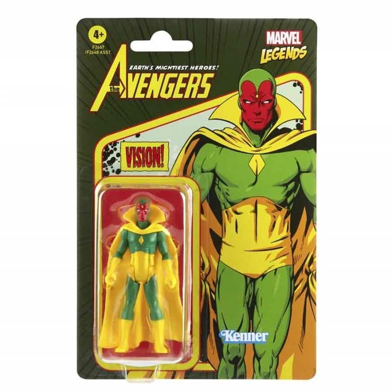 Figura Visión 9,5 cm Marvel Legends Retro (F2667)