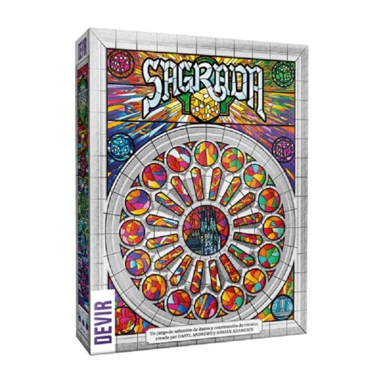 Sagrada: Un juego de construcción de vitrales y selección de dados