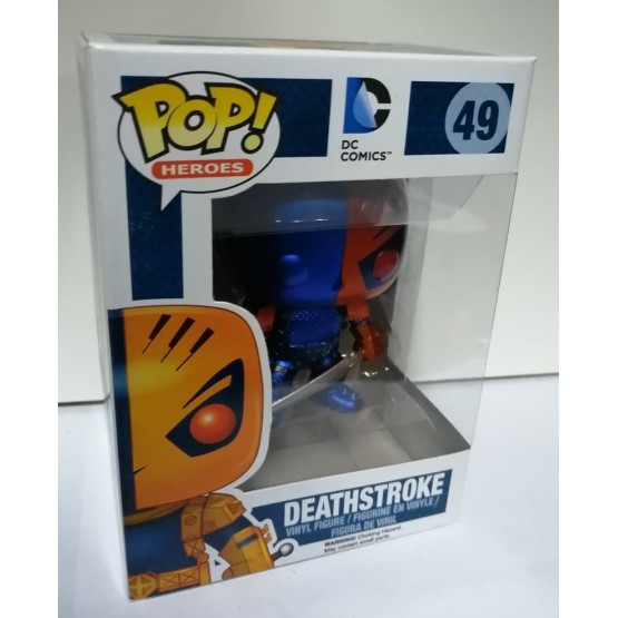 Funko POP! 49 Deathstroke Meltalico Exclusivo(DC Super Heroes)