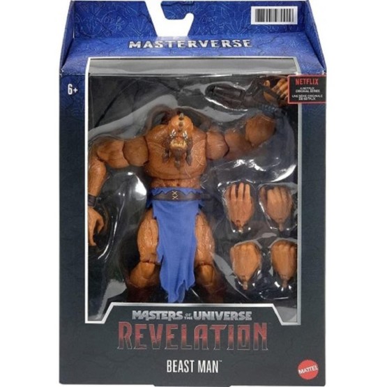 Figura Beast Man 18cm Master of the universe Revelation en caja