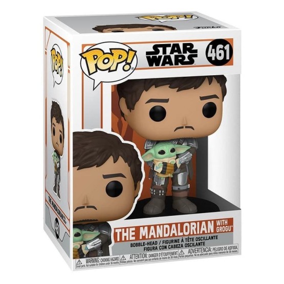 Funko Pop! 461 The Mandalorian With Grogu (Star Wars: The Mandalorian)