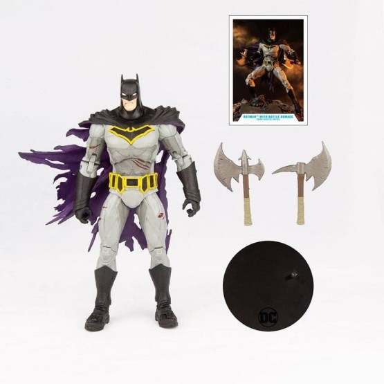 Figura Batman (Battle Damage) 18 cm DC Multiverse Dark Nights: Metal