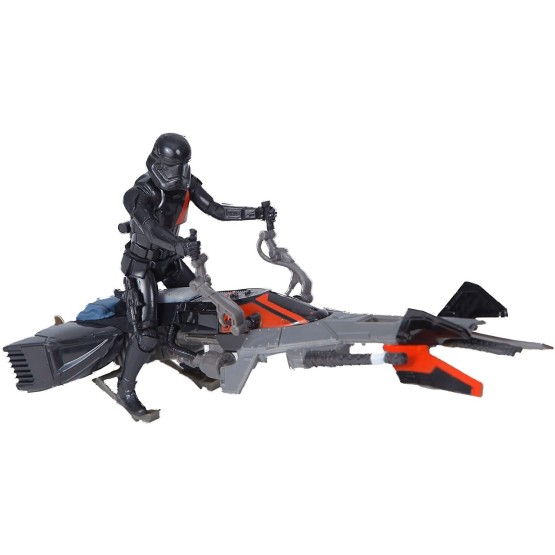 STAR WARS THE FORCE AWAKENS ELITE SPEEDER BIKE VEHICLE + FIGURA BLACK STORMTROOPER (B3718)