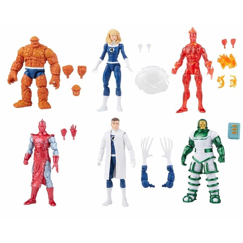 4 Fantásticos Marvel Legends Vintage surtido 6 figuras