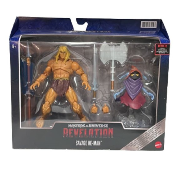 Savage He-Man & Orko Revelation Masterverse deluxe figura 18 cm