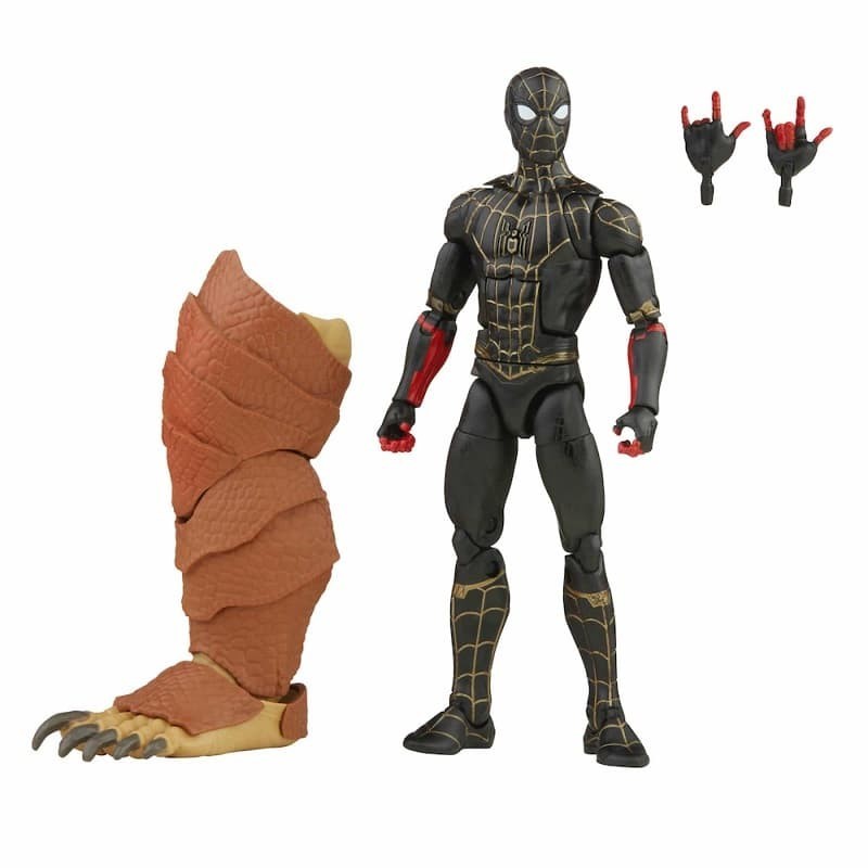 Sider-man (Traje negro y dorado) Marvel Legends No way home BAF Armadillo figura 15 cm  (F3019)