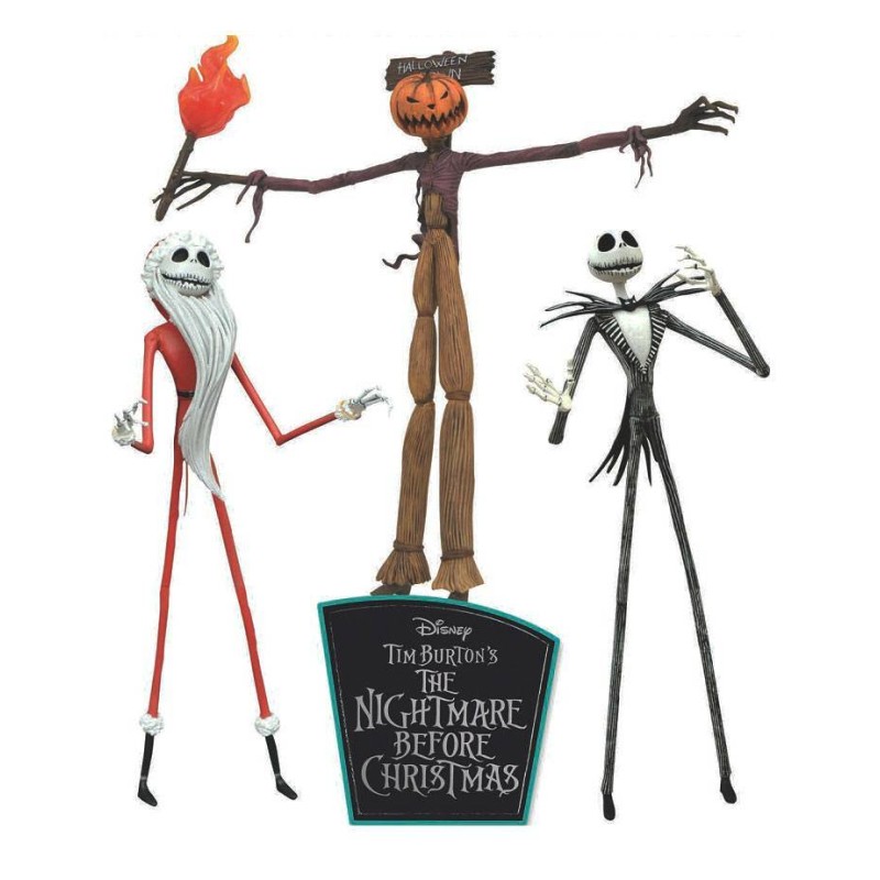 The Jobs of Jack Skellington Pesadilla antes de Navidad pack 3 fguras 18 cm