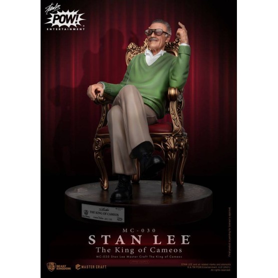 Stan Lee The King of Cameos Master Craft estatua 33 cm