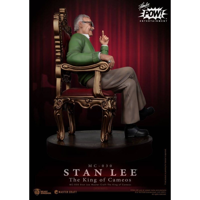 Stan Lee The King of Cameos Master Craft estatua 33 cm