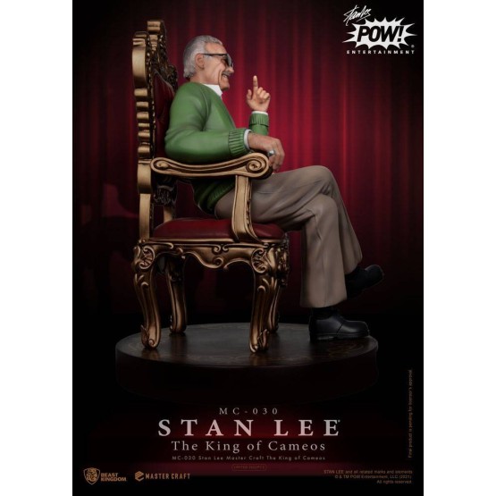 Stan Lee The King of Cameos Master Craft estatua 33 cm