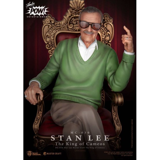 Stan Lee The King of Cameos Master Craft estatua 33 cm