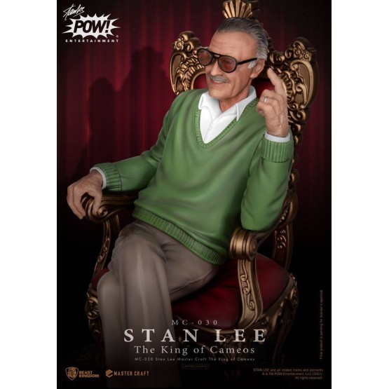 Stan Lee The King of Cameos Master Craft estatua 33 cm