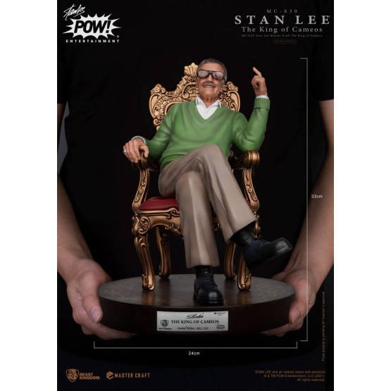 Stan Lee The King of Cameos Master Craft estatua 33 cm