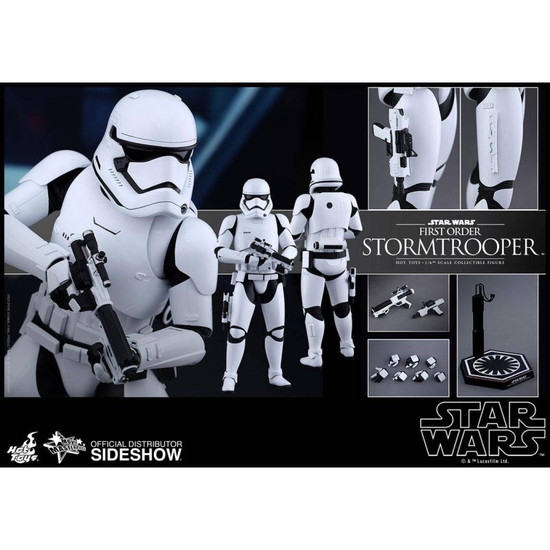 First Order Stormtrooper Hot Toys Movie Masterpiece figura escala 1:6 30 cm
