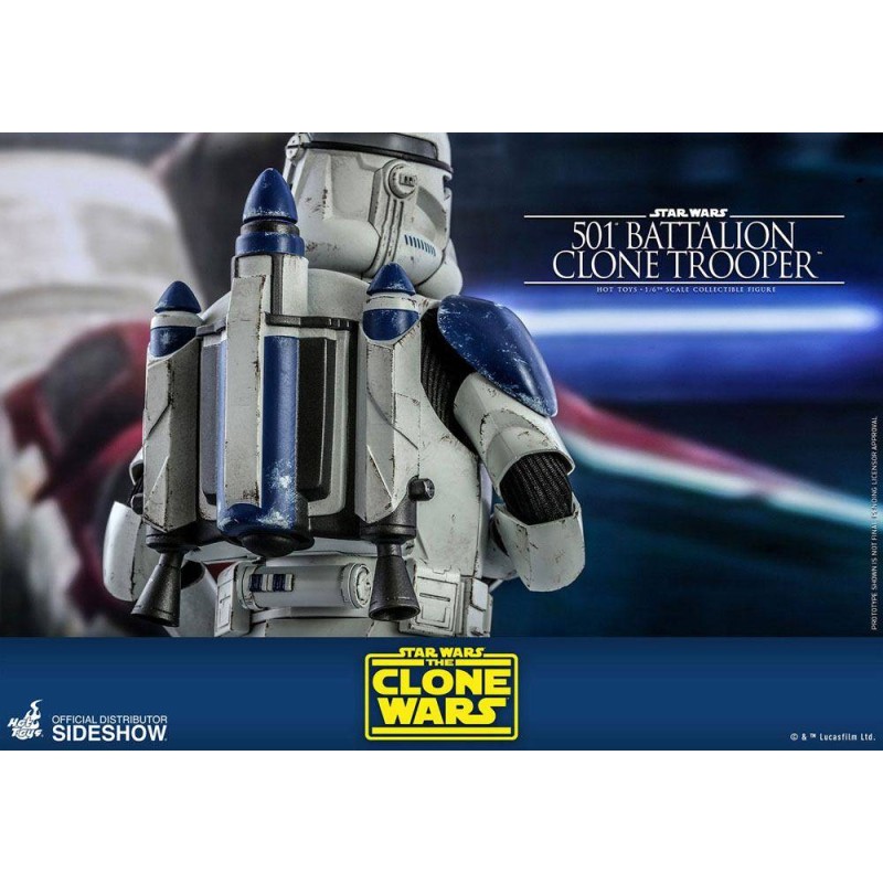 501st Battalion Clone Trooper Hot Toys SW: The Clone Wars figura escala 1:6 30 cm