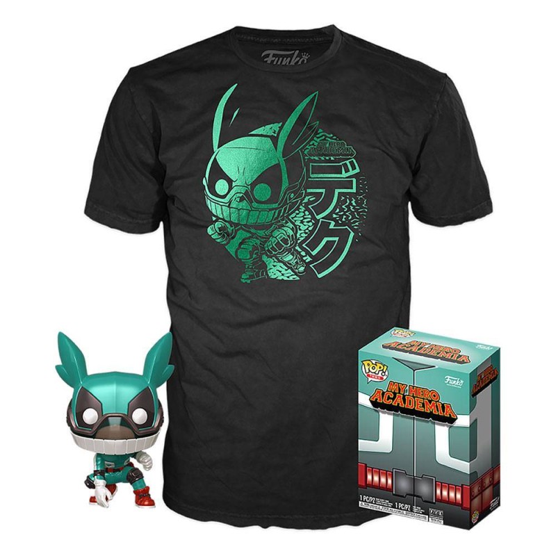 Funko POP! Tees. POP y Camiseta Deku Talla L