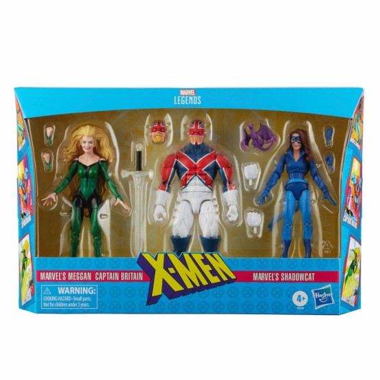 Shadowcat, Meggan y Captain Britain Marvel Legends Excalibur pack 3 figuras (F4736)