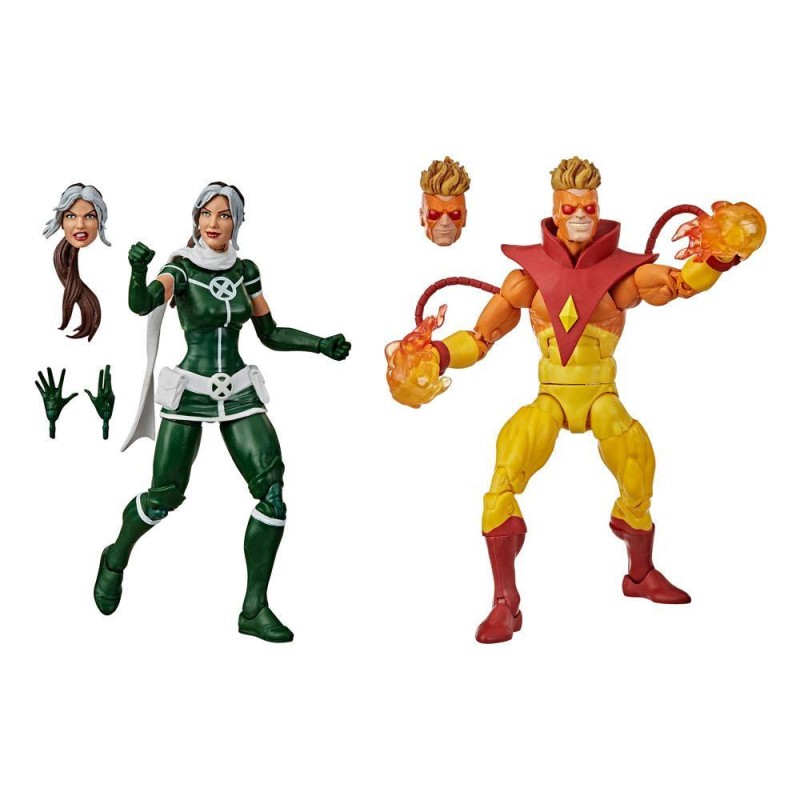 Rogue y Pyro Marvel Legends X-Men Pack 2 figuras 15 cm