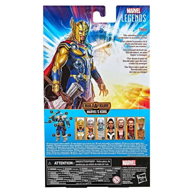 Thor Love And Thunder Marvel Legends BAF (Marvel's Korg) (F1045) figura 15 cm