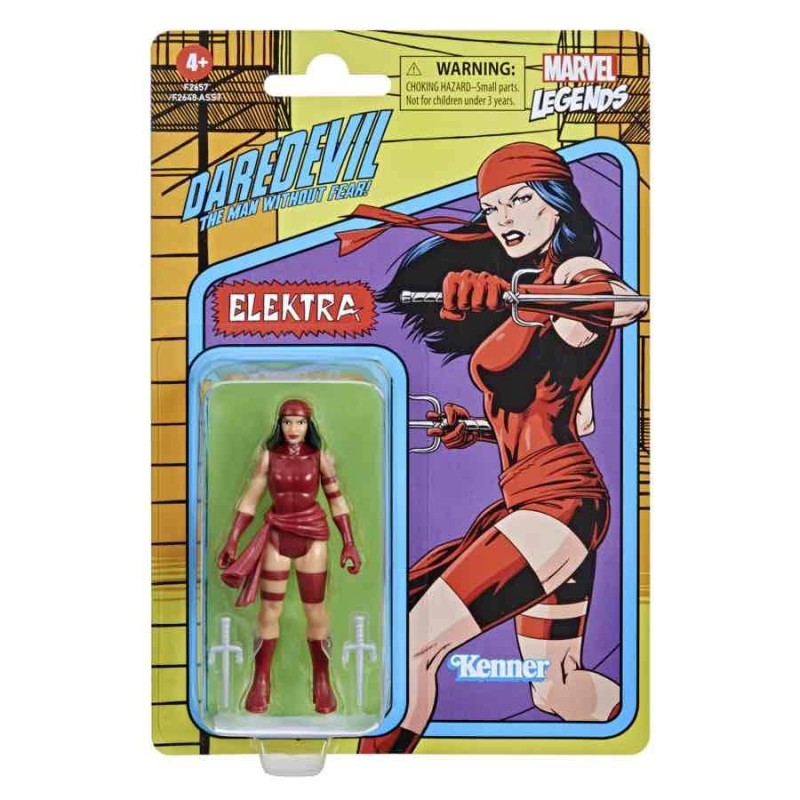 Elektra Marvel Legends retro 9,5 cm (F2657)