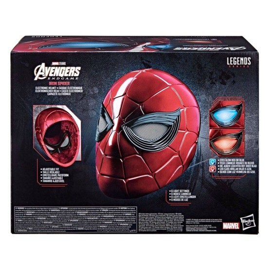 Iron Spider Casco Electrónico escala 1:1 Marvel Legends Series Vergadores: Engame