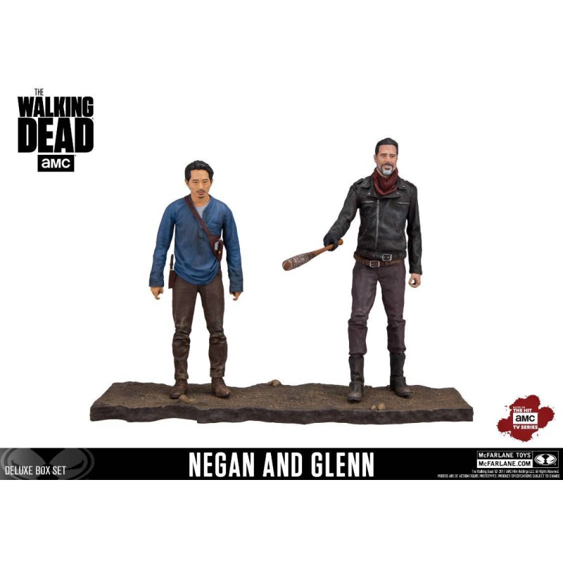 The Walking Dead TV Version Pack de 2 Figuras Negan & Glenn 13 cm