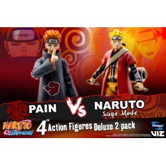 Naruto Shippuden Sage Mode vs Pain Special Edition 25 aniversario SD Pack 2 figuras 10 cm